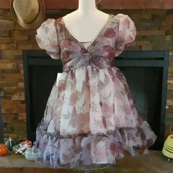 Joyfolie Dresses & Skirts - Joyfolie Glenda dress in floral